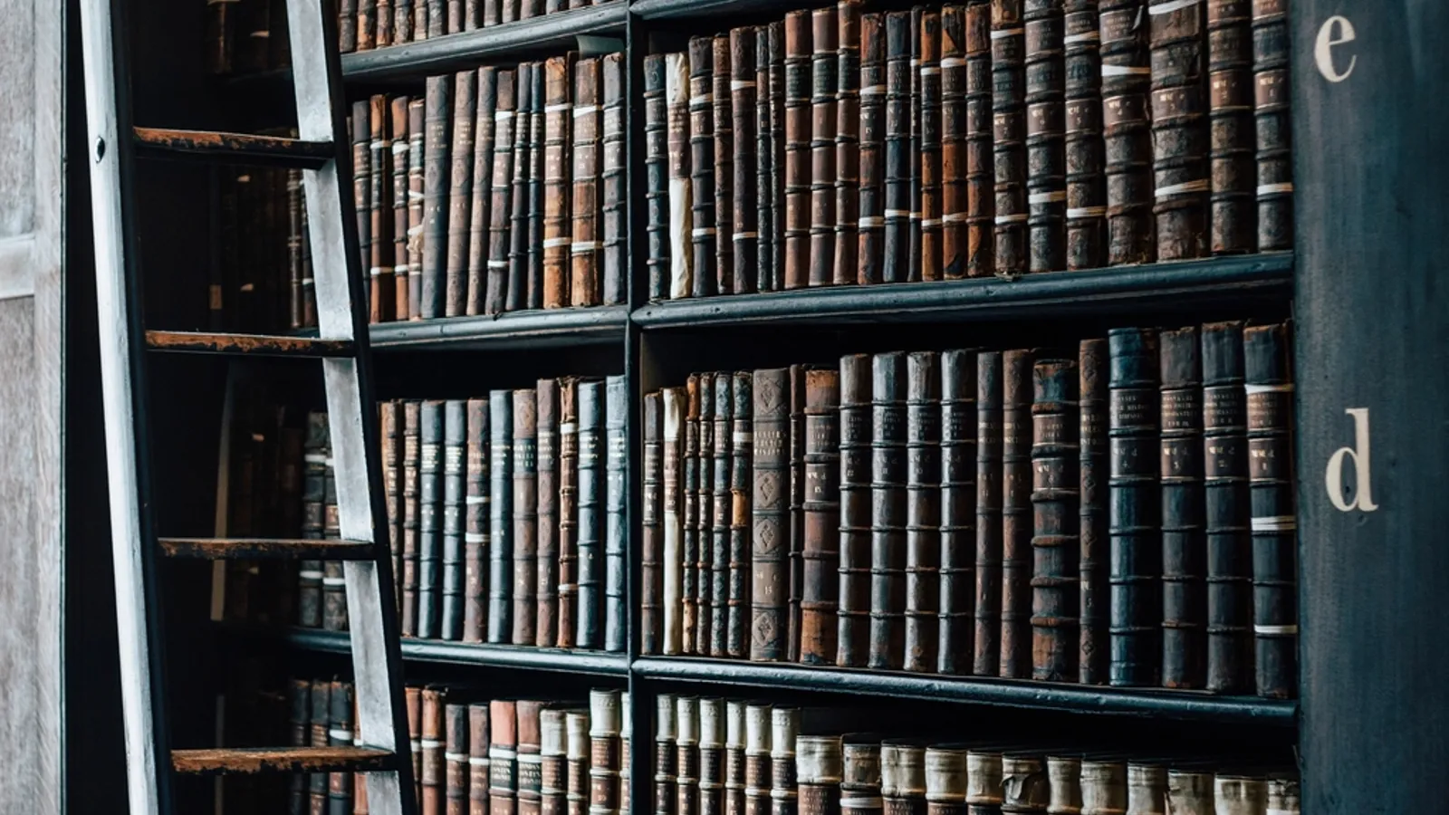 old bookshelf library Trinity College