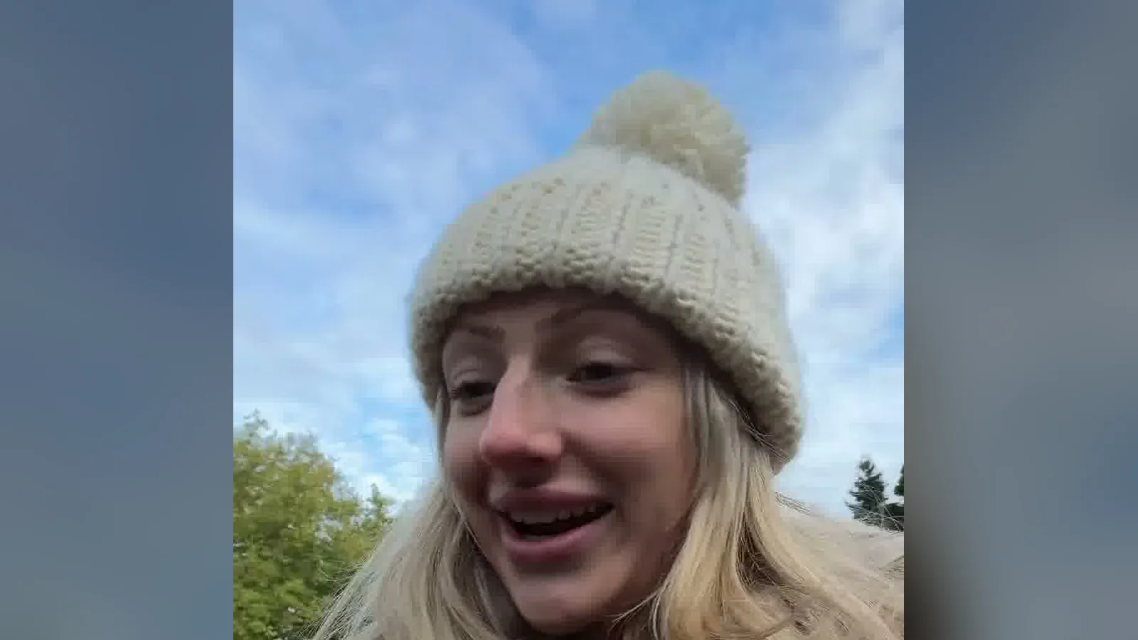 Zahava Thornton in a knit hat on a walk, explaining how she handles objections without feeling pushy.